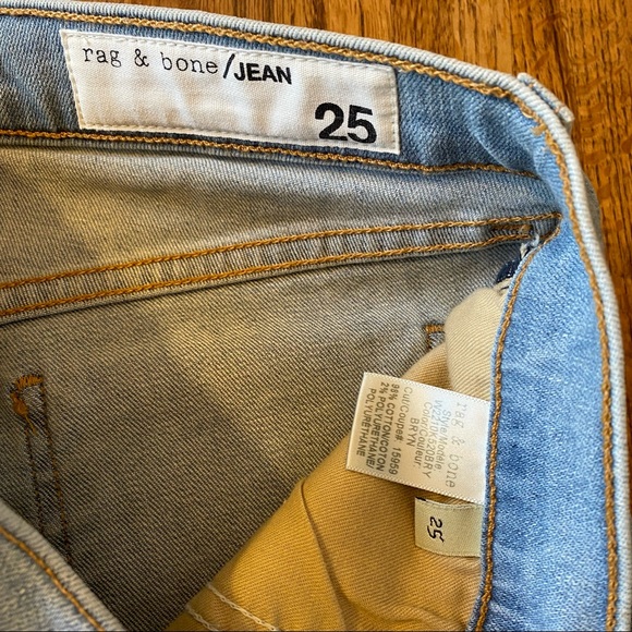 Rag & Bone Stevie Jeans in Bryn with Ankle Tie Detailing Size 25 - Picture 4 of 9